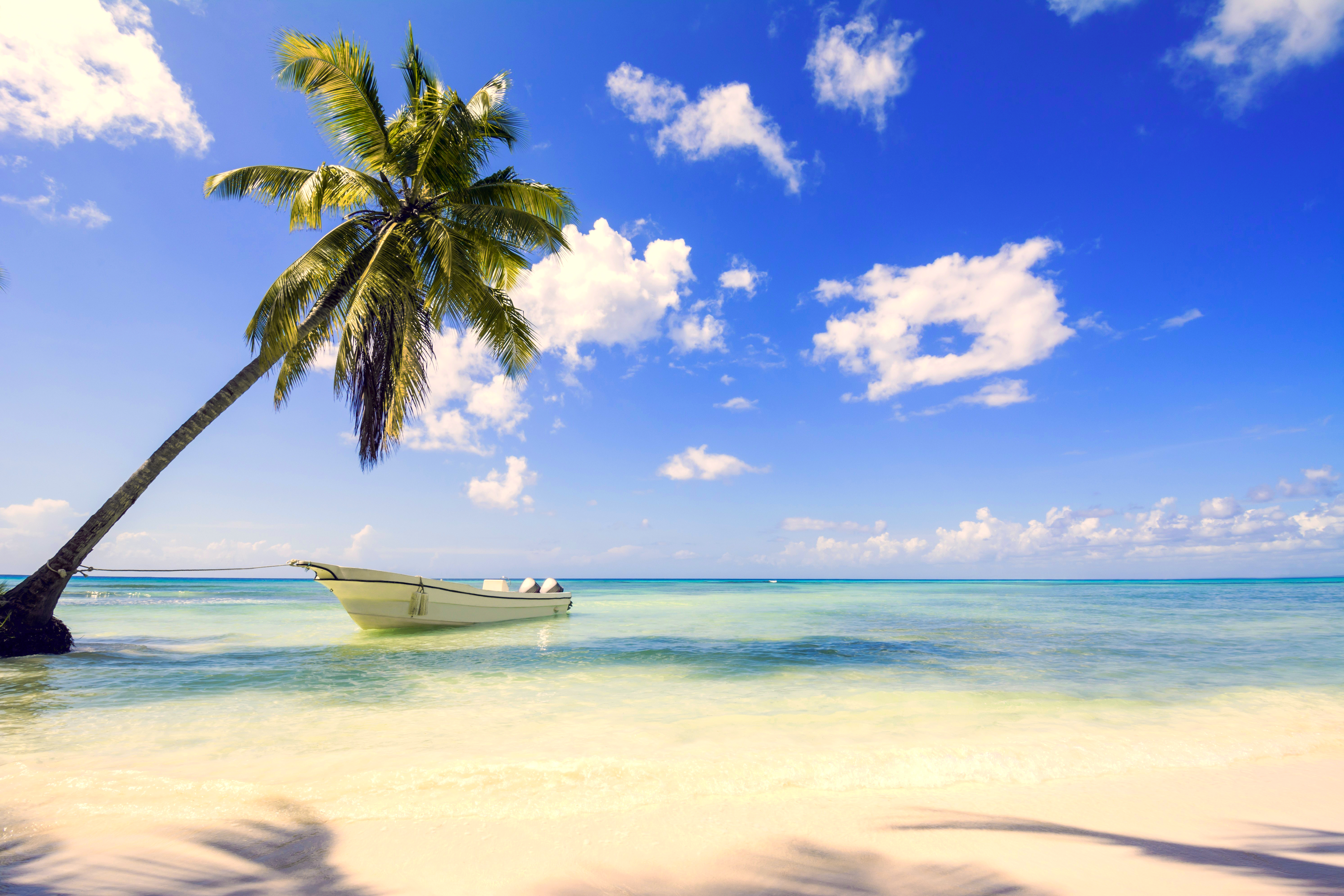 Обои море, пляж, лодка, тропики, sea, beach, boat, tropics разрешение 5971x3981 Загрузить