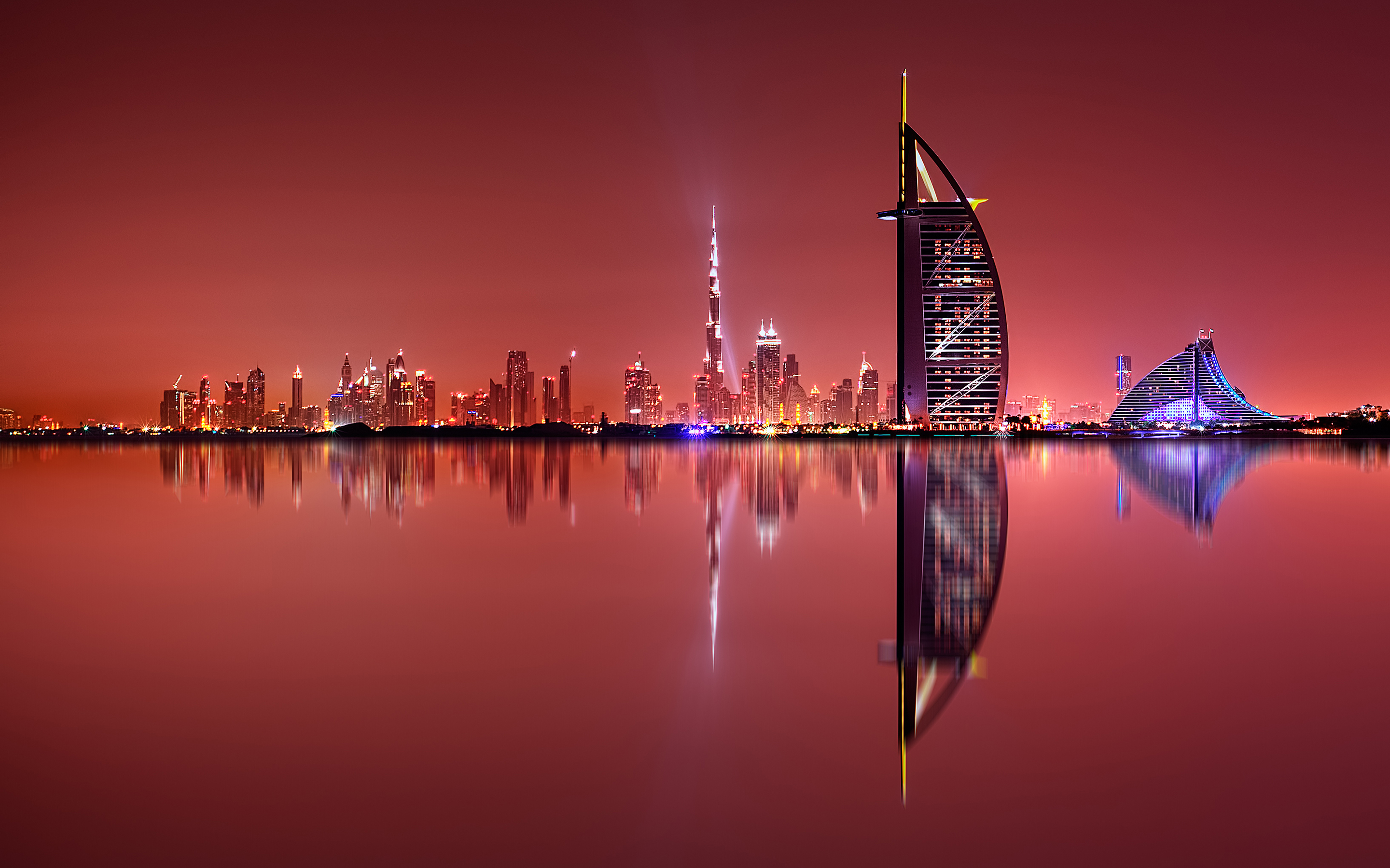 Дубай 2020 ночью