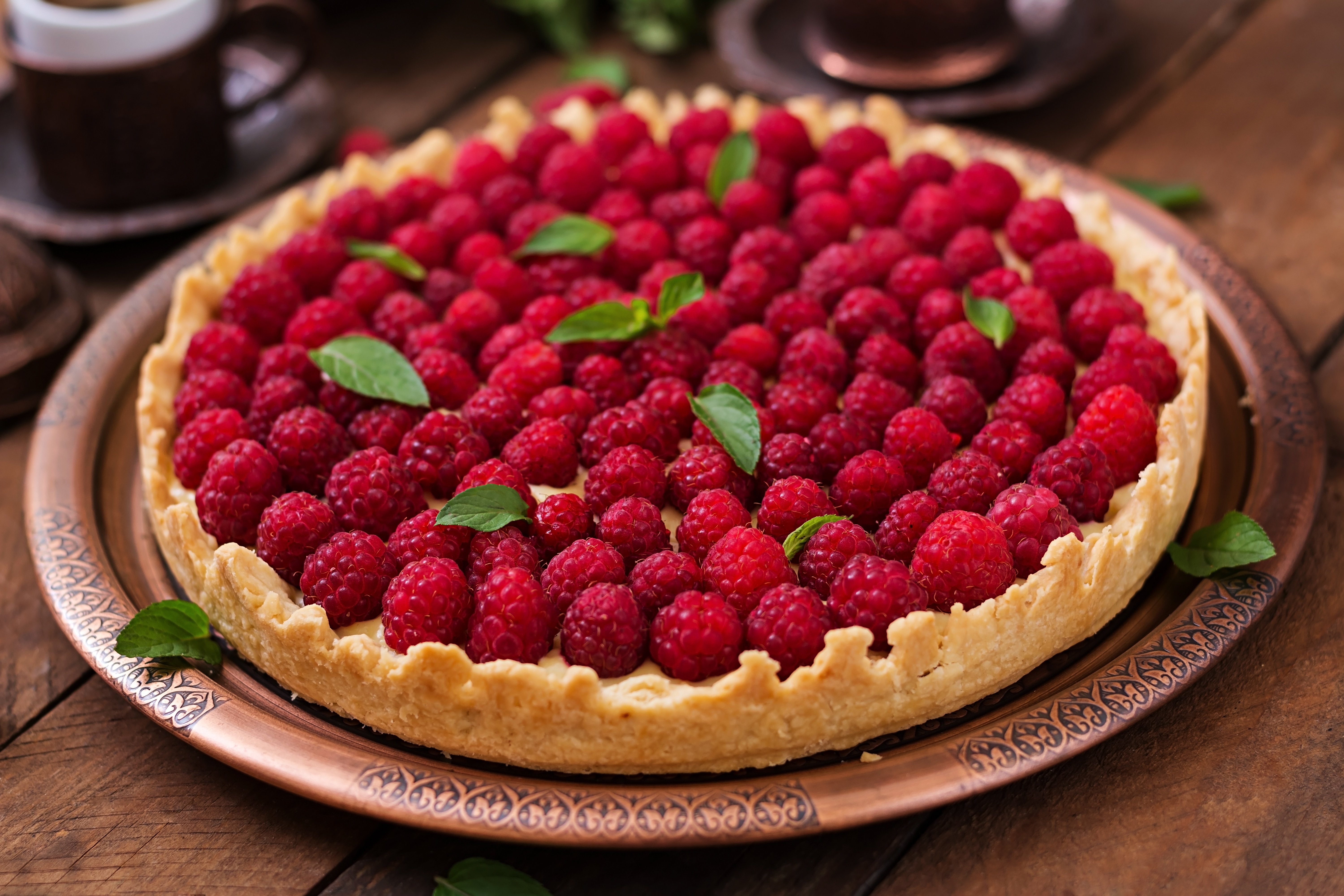 Обои малина, ягоды, много, выпечка, десерт, пирог, raspberry, berries, a lot, cakes, dessert, pie разрешение 6000x4000 Загрузить