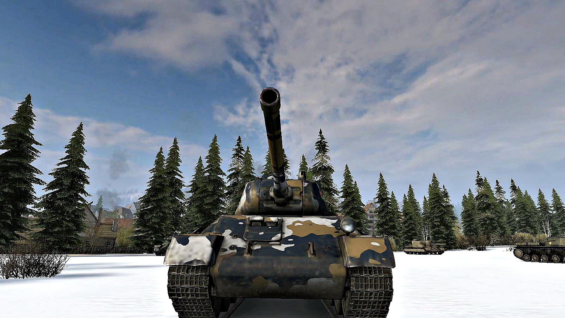 Обои танк, игра, мир танков, т 43, зимний камуфляж, tank, the game, world of tanks, t 43, winter camo разрешение 1920x1080 Загрузить