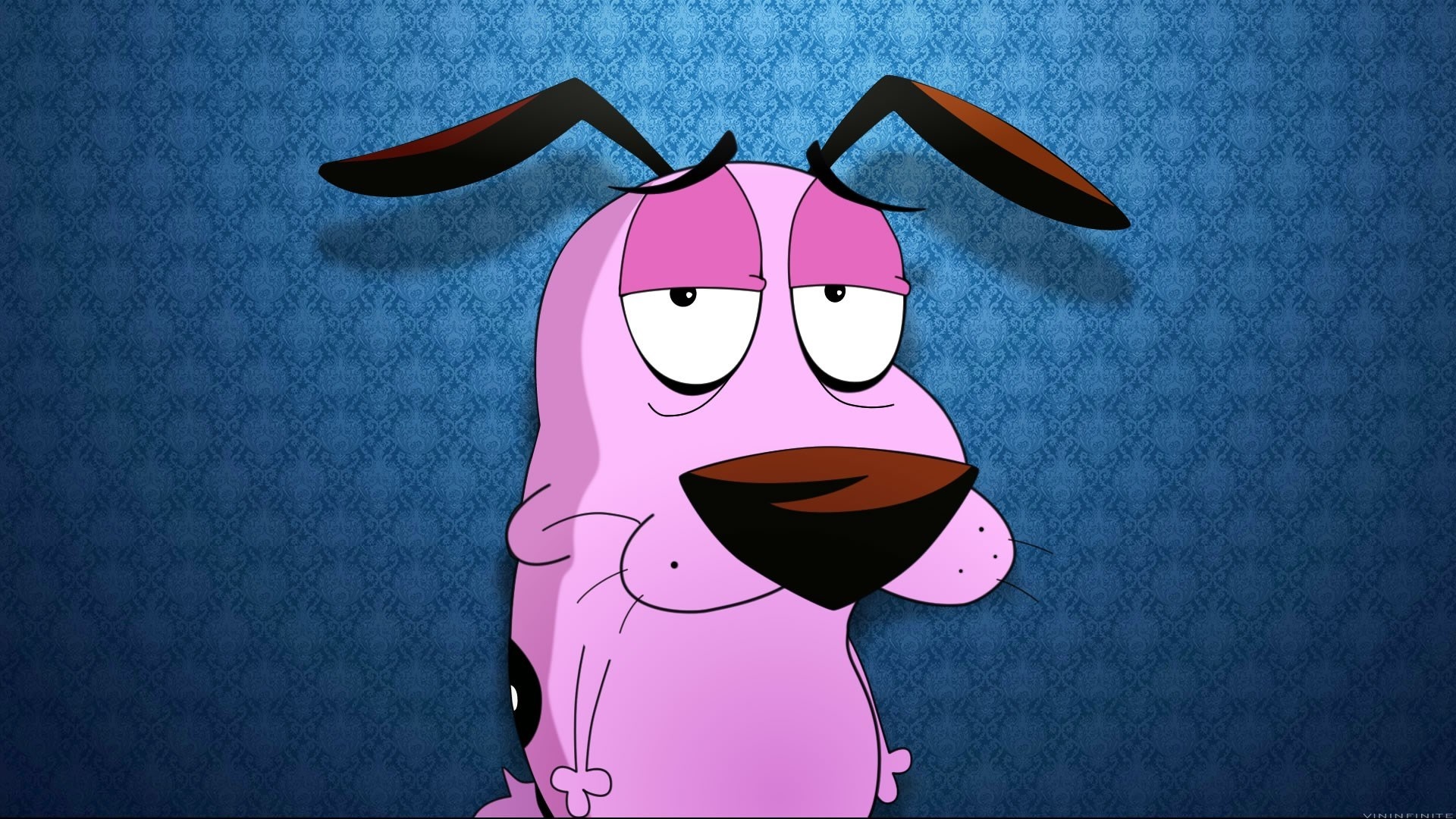 Скачать обои мультсериал, courage the cowardly dog, кураж – трусливый пёс  разрешение 1920x1080 #252289