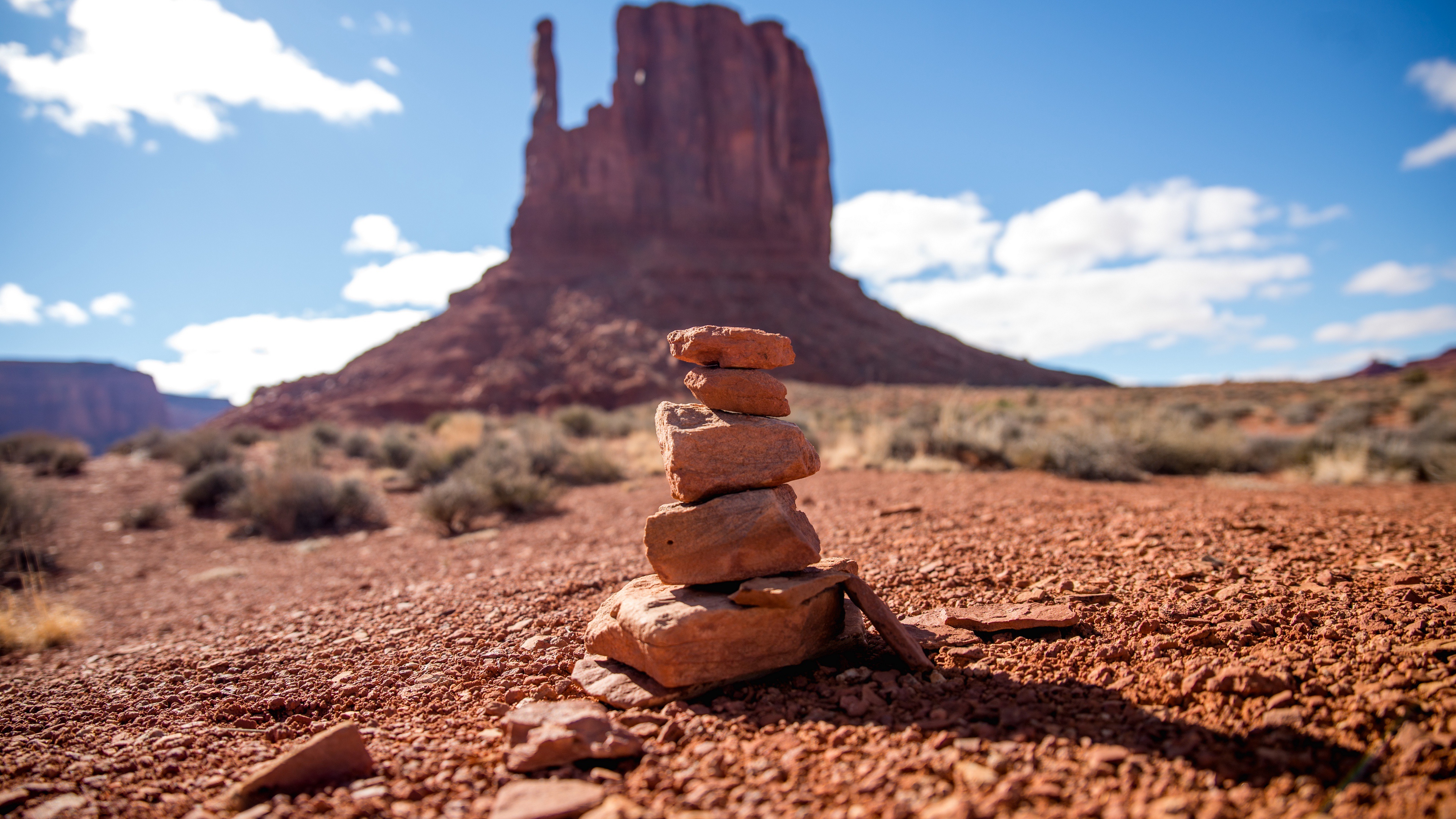 Обои гармония, камни, пустыня, каньон, крупный план, grand canyon, баланс, штат аризона, harmony, stones, desert, canyon, close-up, balance, arizona разрешение 3840x2160 Загрузить