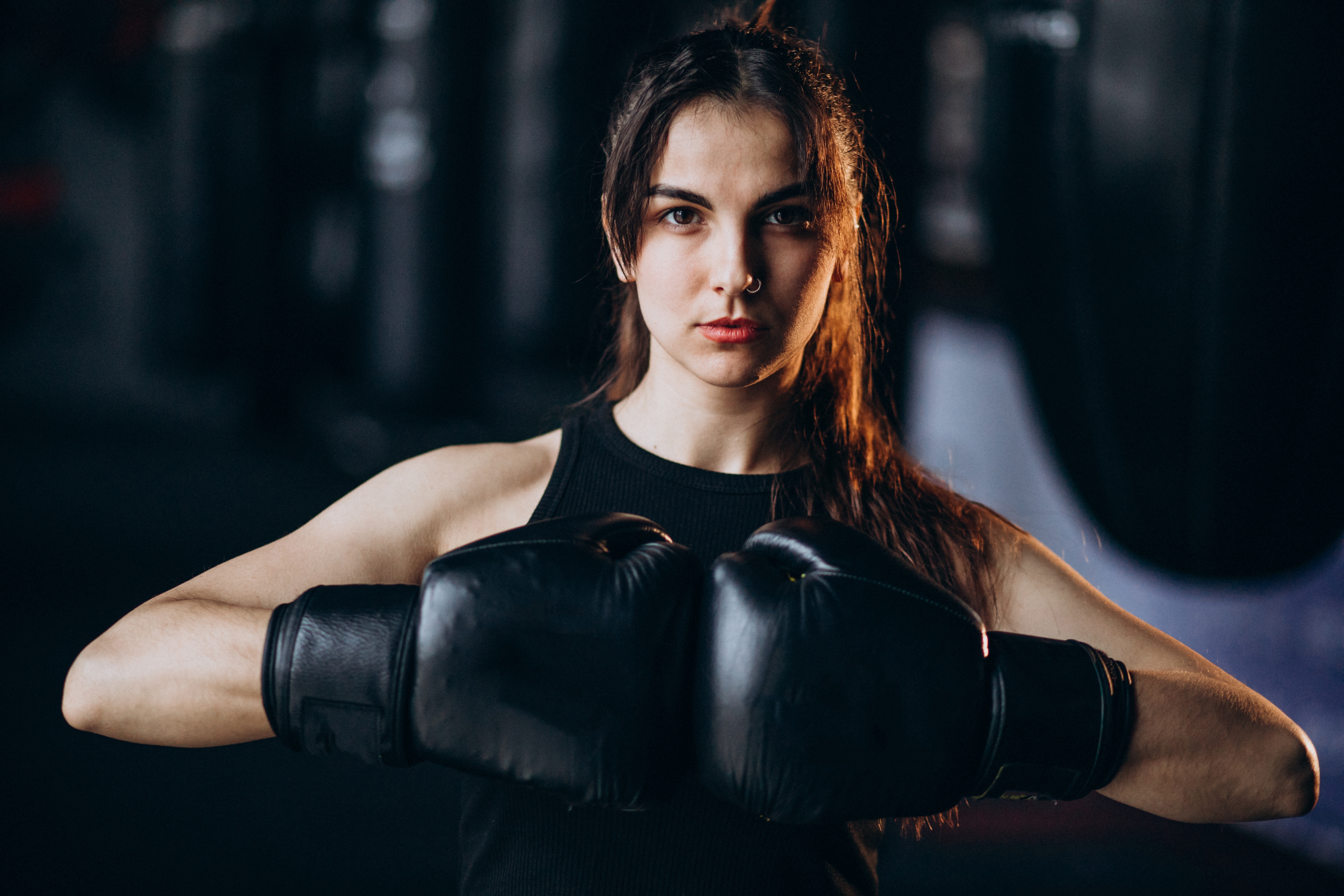 Обои девушка, спорт, бокс, перчатки, тренировка, girl, sport, boxing, gloves, training разрешение 5000x3333 Загрузить